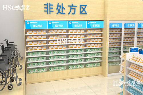 药店货架摆放